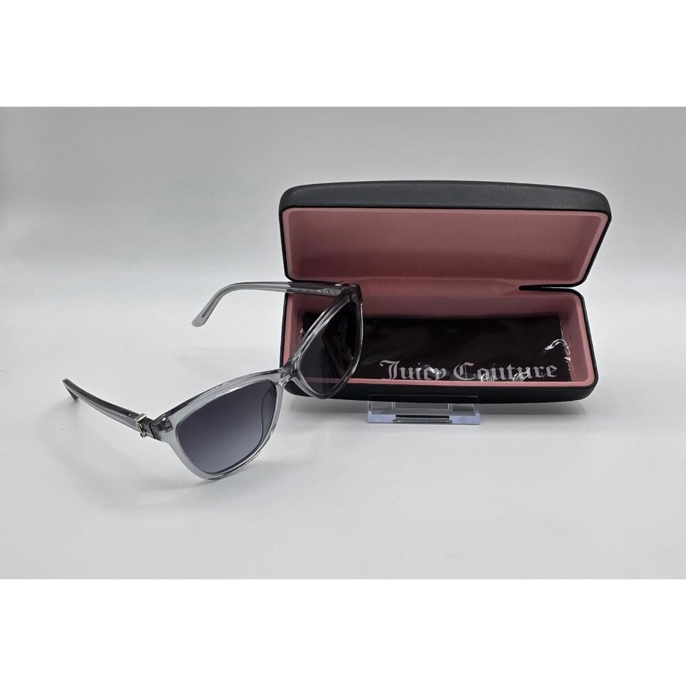 Juicy Couture Sunglasses JU551/S Black White Spotted Gradient Gray Lenses B38